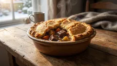 Den här köttgrytan med ostig yta lagar vi hela vintern – och vi tröttnar aldrig på den