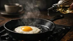 Vinägertricket som ger stekta ägg med snygg, sammanhållen äggvita